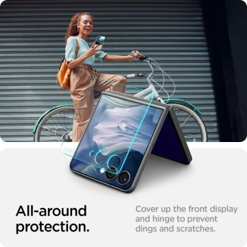Szkło Spigen Glas.TR EZ Fit Galaxy Z Flip 7 2-Pack Clear