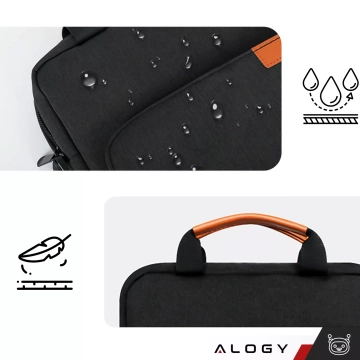 Сумка для ноутбука / iPad Pro Air / планшета 11-13 дюймів чоловіча жіноча унісекс Наплечний ремінь чохол Alogy pouch black