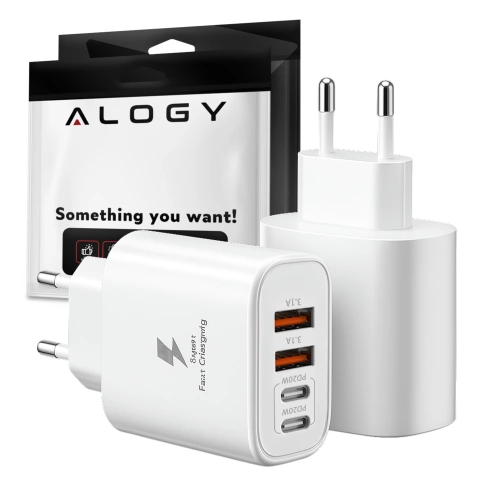 Розгалужувач HUB Alogy Adapter для ноутбука з USB-C на 3x USB-A 2.0 1x USB-A 3.0 сірий
