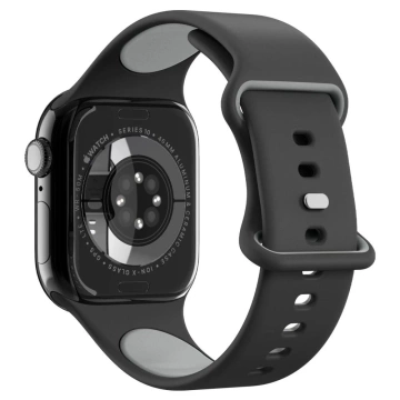 Pasek Spigen Nano Pop do Apple Watch 44/45/46/49 mm Czarno-Szary
