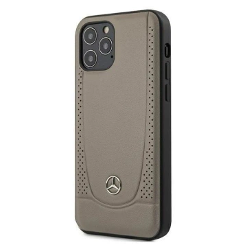 Mercedes MEHCP12LARMBR protective case for Apple iPhone 12 Pro Max 6.7" brown/brown hardcase Urban Line