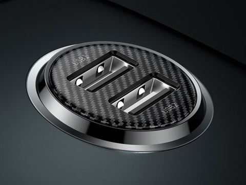 Baseus Grain Pro Car Charger 2x USB 4.8A Black