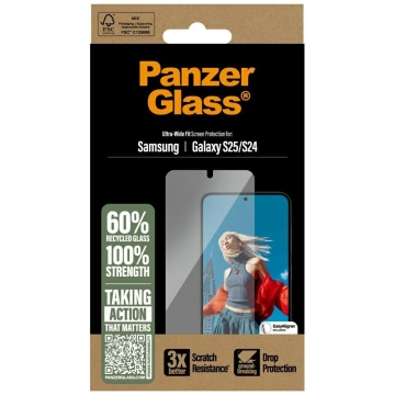 Загартоване скло для Samsung Galaxy S25 PanzerGlass Ultra-Wide Fit