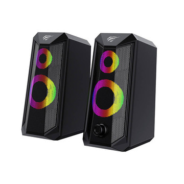 Колонки комп'ютерні Havit SK202 2.0 RGB (чорні)