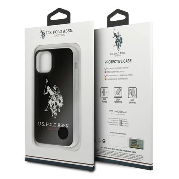 US Polo Shiny Big Logo iPhone 12 mini 5.4" phone case black/black