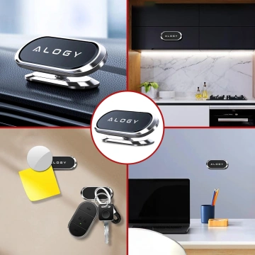 Alogy Magnetic Car Holder Universal for Phone on the Cockpit for the Board Black