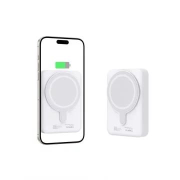 Magnetická powerbanka PB11 Lifemag Magsafe Power Bank 10000 mAh bílá