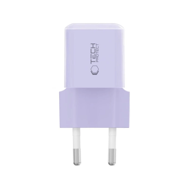 Ładowarka Sieciowa USB-C Tech-Protect NCM25 25W PD Fioletowa