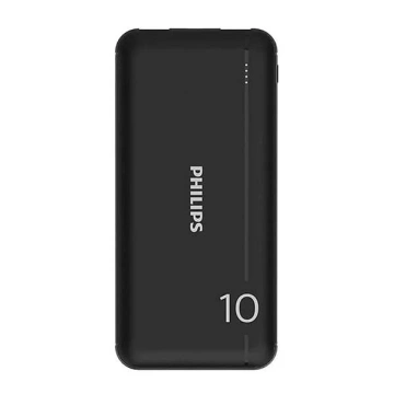Philips Power Bank 10000mAh Czarny USB 2.1A LED Li-Polymer