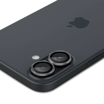 Spigen Optik Pro Glas.TR ”EZ FIT” chránič fotoaparátu 2 balení pro iPhone 16 / 16 Plus Crystal Clear