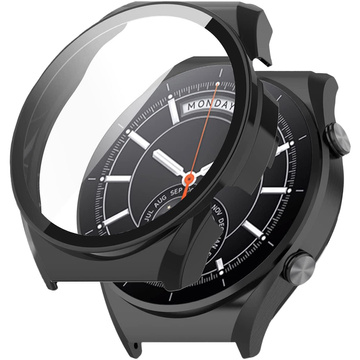 Etui ochronne 2w1 nakładka z szkłem Alogy do Xiaomi Mi Watch S1 Global Czarne