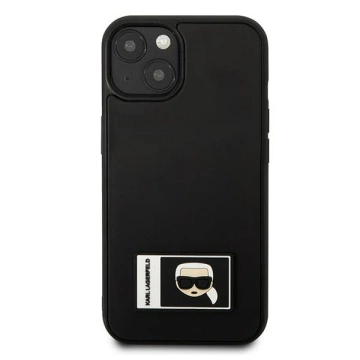 Etui Karl Lagerfeld KLHCP13M3DKPK na iPhone 13 6,1" pevné puzdro Ikonik Patch