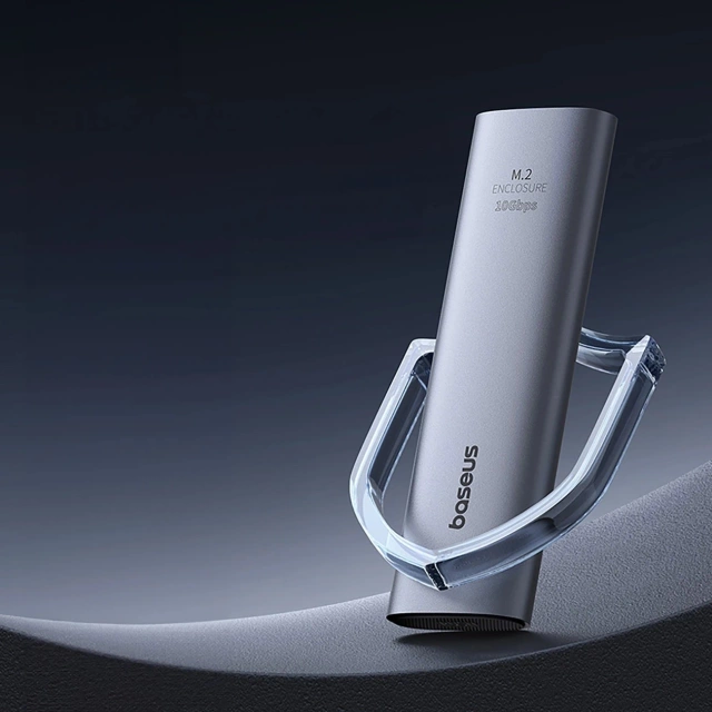 Baseus FlyJoy M.2 NVMe 10 Gb/s SSD box – šedý, až 8 TB