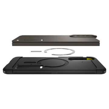 Samsung Galaxy S25 Edge Spigen Tough Armor Mag Case Gray-Black