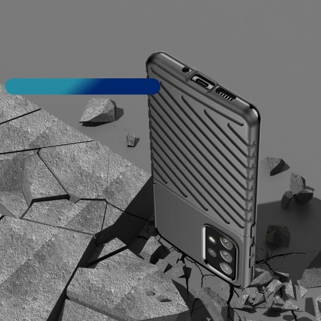 Thunder Case flexibilný pancierový kryt pre Samsung Galaxy A73 čierny