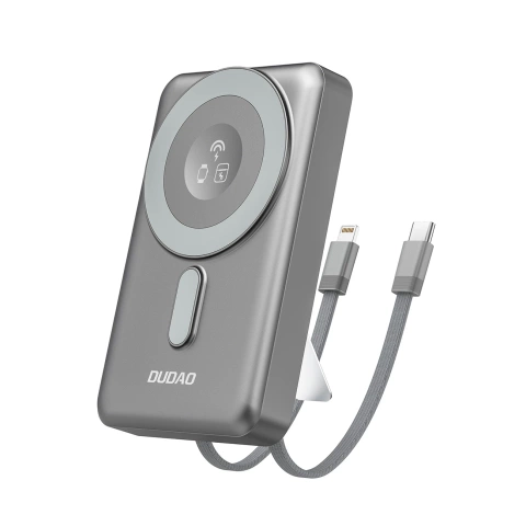 Powerbank Dudao K29 10000mAh 20W MagSafe Kable Podstawka Szary