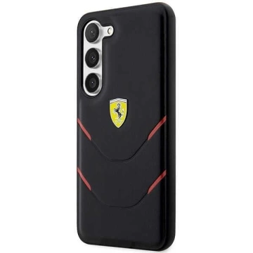 Ferrari case for Samsung Galasy S23 Plus HardCase Hot Stamp Lines black