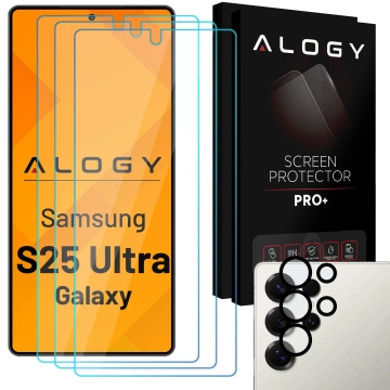Alogy Glass Pack 3x Tvrzené sklo na displej 9h Sklo na objektiv pro Apple iPhone 14 Pro