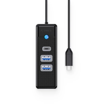 Hub USB-C Orico PWC2U-C3 2x USB-A + 1x USB-C 3.0 Czarny