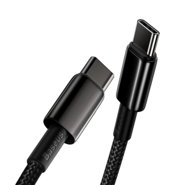 Baseus USB Type C - USB Type C cable Power Delivery Quick Charge 100 W 5A 2m black (CATWJ-A01)