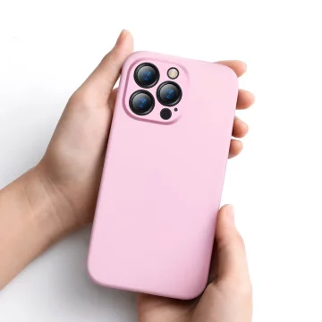Baseus Tekuté gélové puzdro Silikónový kryt pre iPhone 13 Pro ružový (ARYT001004)