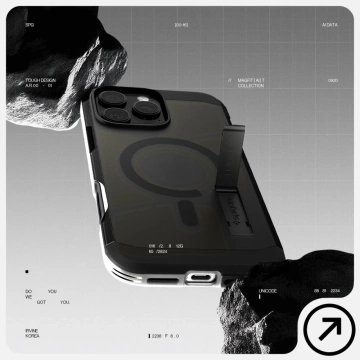 Kryt Spigen Tough Armor „T“ MagSafe pre iPhone 16 Pro, čierny