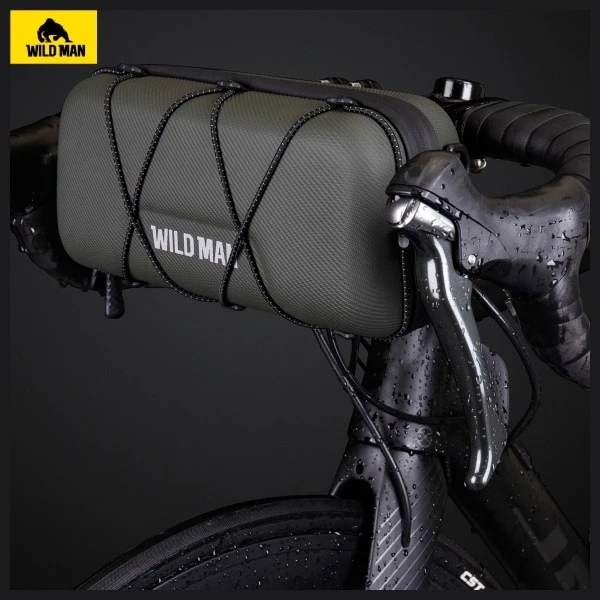 Wildman GD7X Bike Handlebar Bag Black Waterproof 1.5L