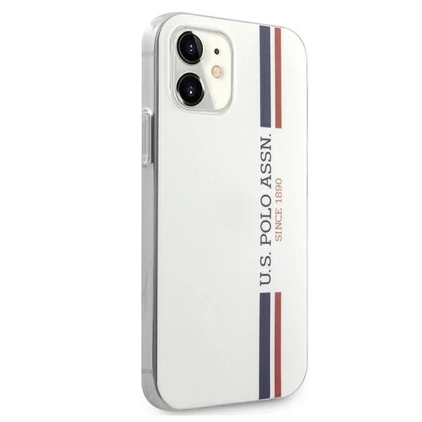 US Polo Tricolor Collection iPhone 12 mini 5.4" phone case white/white