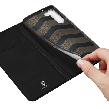 Dux Ducis Skin Pro Handyhülle für Samsung Galaxy S23 Flip Card Wallet Stand Schwarz