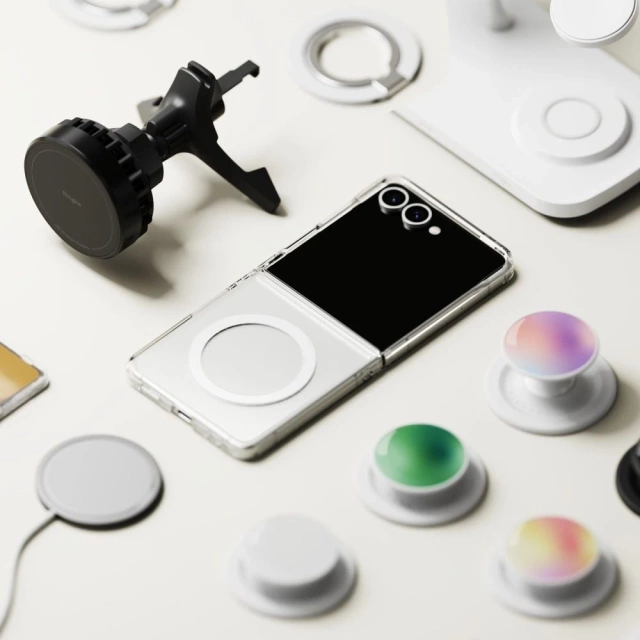 Etui do Galaxy Z Flip 7 Ringke Fusion Magnetic MagSafe Clear