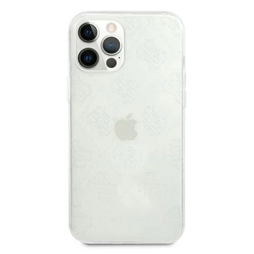 Guess GUHCP12L3D4GTR iPhone 12 Pro Max 6,7" průhledné pevné pouzdro 4G 3D Pattern Collection