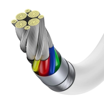 Baseus Superior kabel USB Type C - USB Type C kabel rychlé nabíjení Quick Charge / Power Delivery / FCP 100W 5A 20V 2m bílá (CATYS-C02)