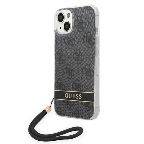 Etui Guess GUOHCP14MH4STK для Apple iPhone 14 Plus 6,7" чорний/чорний твердий чохол 4G Print Strap