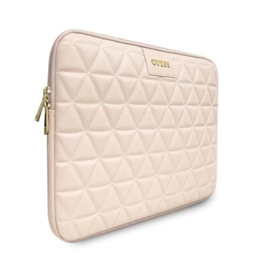 Guess Sleeve GUCS13QLPK 13" różowy /ružový prešívaný
