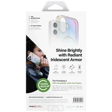 Etui Ochronne do iPhone 17 UNIQ Iridescia MagClick Holo Quartz