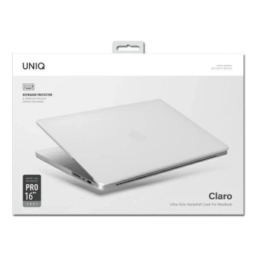 Etui na laptopa UNIQ Claro do MacBook Pro 16" (2021)) przezroczysty/dove matte clear