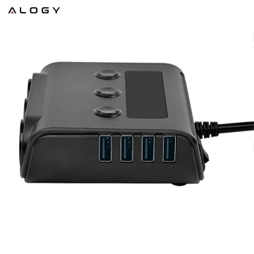 Rozbočovač adaptéra do auta Alogy HUB pre zapaľovač 12V-24V