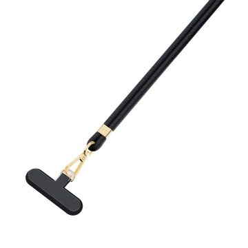Univerzální šňůrka na chytrý telefon 3mk EasyClip Elite Black (zlatá)