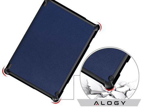 Alogy Book Cover for Lenovo Tab M10 10.1 TB-X605 Navy Glass