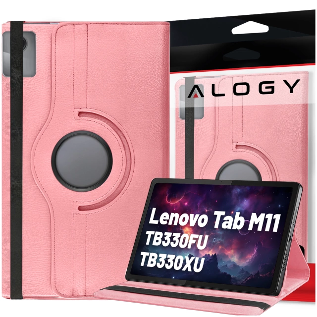 Pouzdro 360 pro Lenovo Tab M11 10,95" TB330FU / TB330XU / TB331FC Otočný kryt na tablet Flip Cover Case Alogy Pink