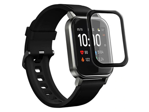 2x flexibles Alogy 3D Schutzglas für Haylou Solar LS02 schwarz