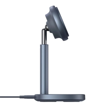 Indukční nabíječka Baseus Orbit 2 Pro MagSafe Qi2 20W 2v1 s chlazením, šedá