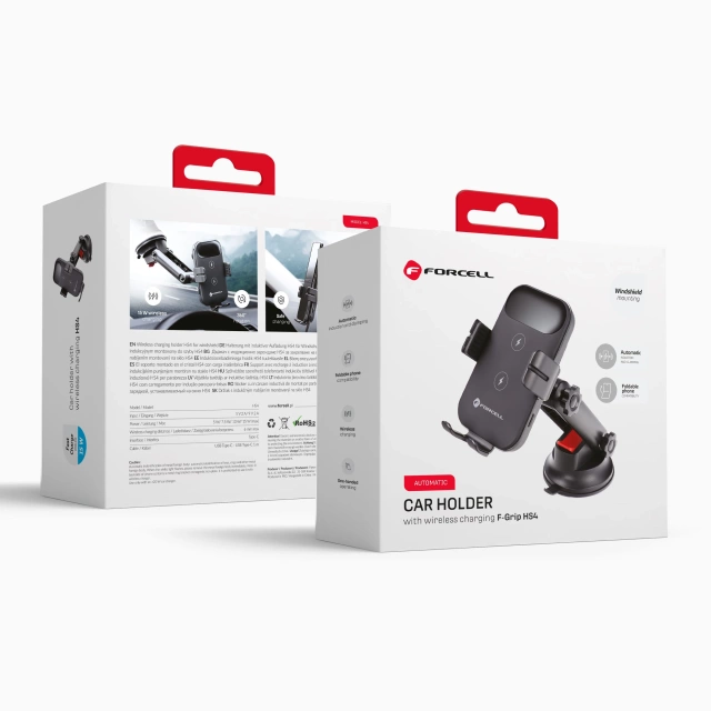 Car Holder Charger FORCELL F-GRIP HS4 Induction 15W black