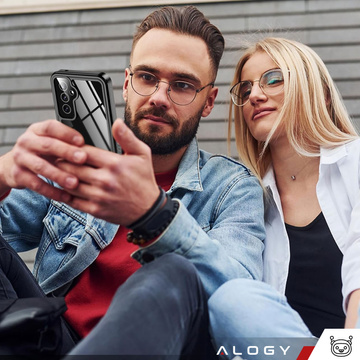 Чохол для Samsung Galaxy A55 5G Armored Waterproof IP68 360 Armor Case Built-in Glass Alogy Black