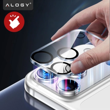 2x sklo objektívu fotoaparátu pre Apple iPhone 16 Pro / 16 Pro Max Alogy Lens Protector Pro Transparent
