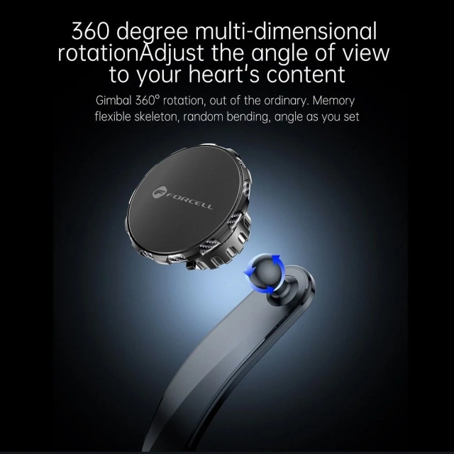 Forcell Magnetic Flexible Car Holder 20 cm 2 in 1