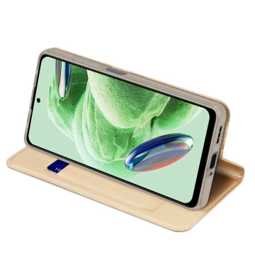 Чохол Dux Ducis Skin Pro для Xiaomi Redmi Note 12 Pro Flip Card Wallet Stand Gold