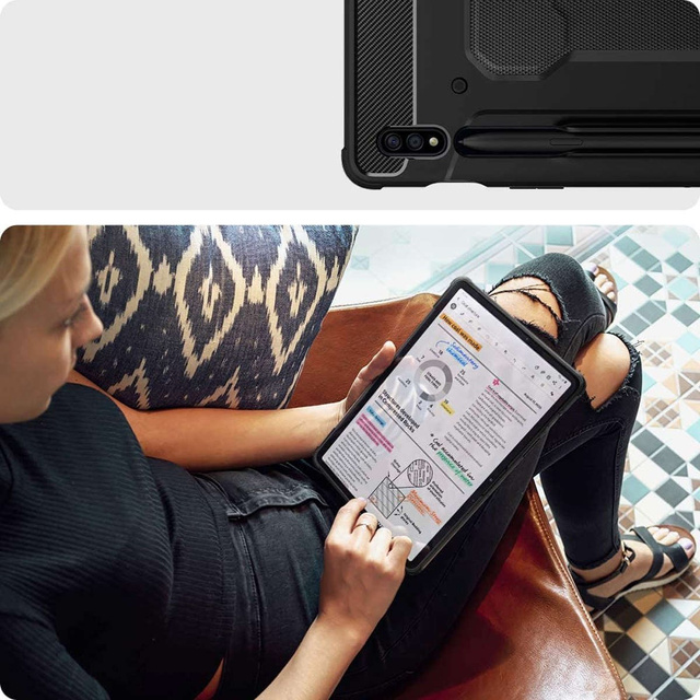 Etui Spigen Rugged Armor Pro do Samsung Galaxy Tab S7 11.0 T870/T875 Black