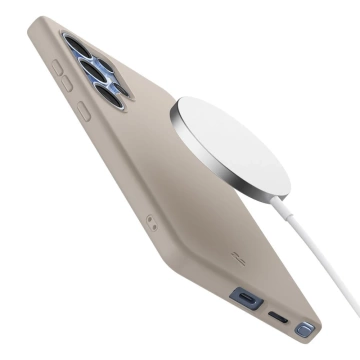 Чохол для Samsung Galaxy S25 Ultra Natural Titanium Spigen Silicone Fit MagSafe