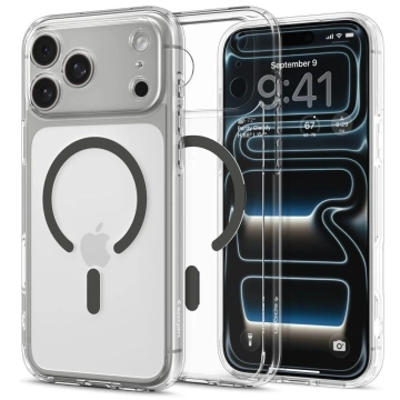 Etui do iPhone 17 Pro Spigen Ultra Hybrid Mag MagSafe Clear/Graphite